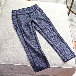 Tek Gear Workout leggings High rise cropped blk/wht xs